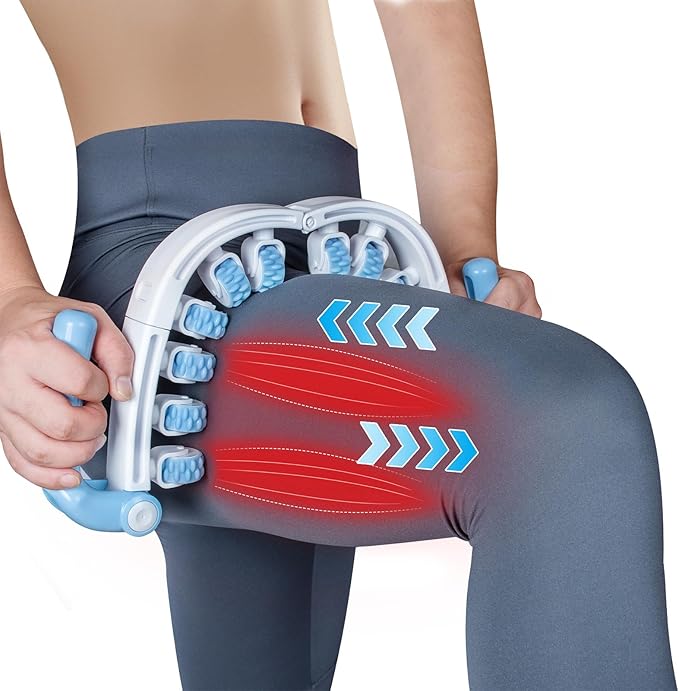 Cellulite Massage Roller, Cellulite Remover Tool for Thighs, Waist, Legs, Calf, Lymphatic Drainage, Fascia Massage, Anti-Celulitis, Body Sculpting, Relax Muscle Pain Relief Tool