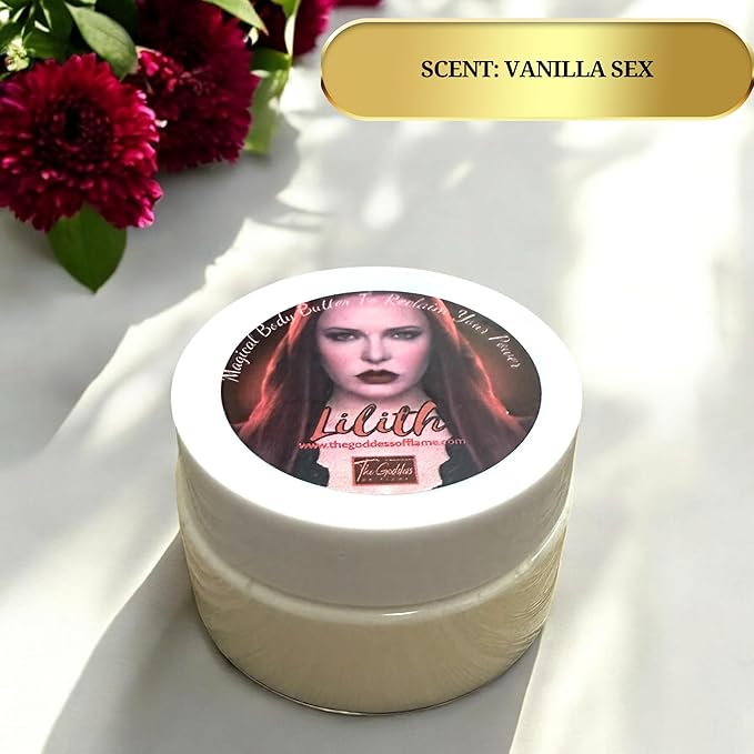 Lilith Body Butter – Whipped Shea Blend for Empowerment, Shadow Work & Divine Feminine Energy – Handmade Spiritual Moisturizer