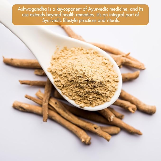 Cure wid Pure Certified Organic Ashwagandha Root Powder – 8oz/ 0.5Lb Non-GMO,Raw & Additives-Free Lab Tested Ashwagandha Powder Organic – Ayurvedic Adaptogenic Herbal Supplement in Eco-Friendly Bag