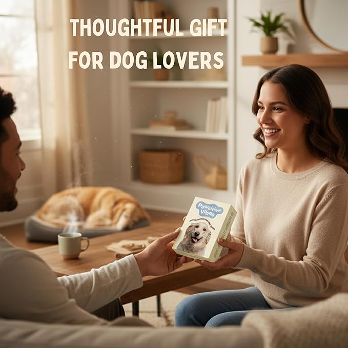 Gift for Dog Lovers | 50 Cards with Positive Affirmations for Stress & Anxiety Relief | Dog Mom Gifts for Women for Self Care, Christmas Stocking Stuffers, Birthday, New Puppy, Cheer Up, Motivation