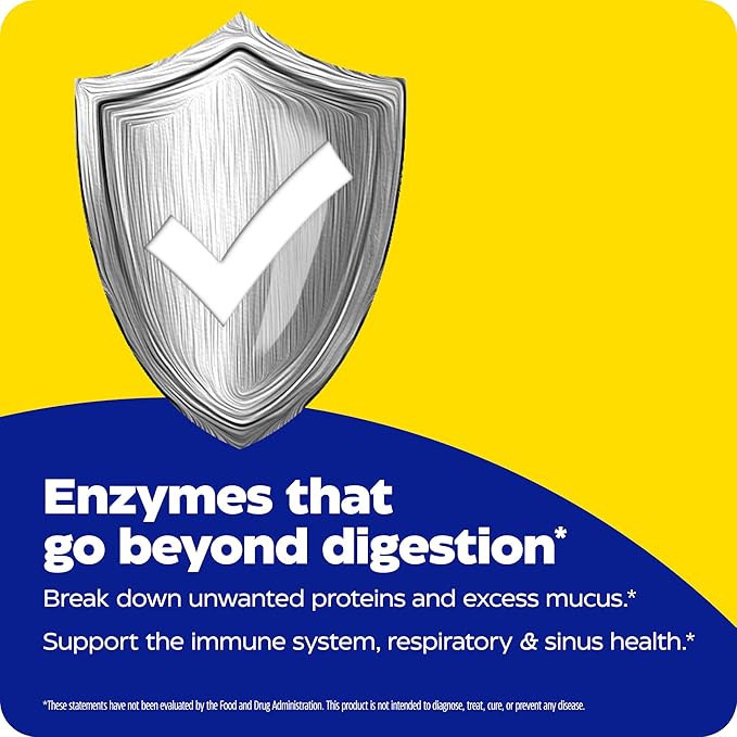 Enzymedica, Immune Defense, Regular Strength, Proteolytic Enzymes for Immune Support, 180 Count