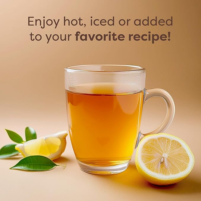 Waka Instant Green Tea Mix, Lemon Flavored - 100% Tea Leaves, No Additives, Unsweetened Sample/Travel Size Tea Powder - Easy Quick Hot and Iced Teas, Up to 20 Cups or 5 Quarts (.45oz)