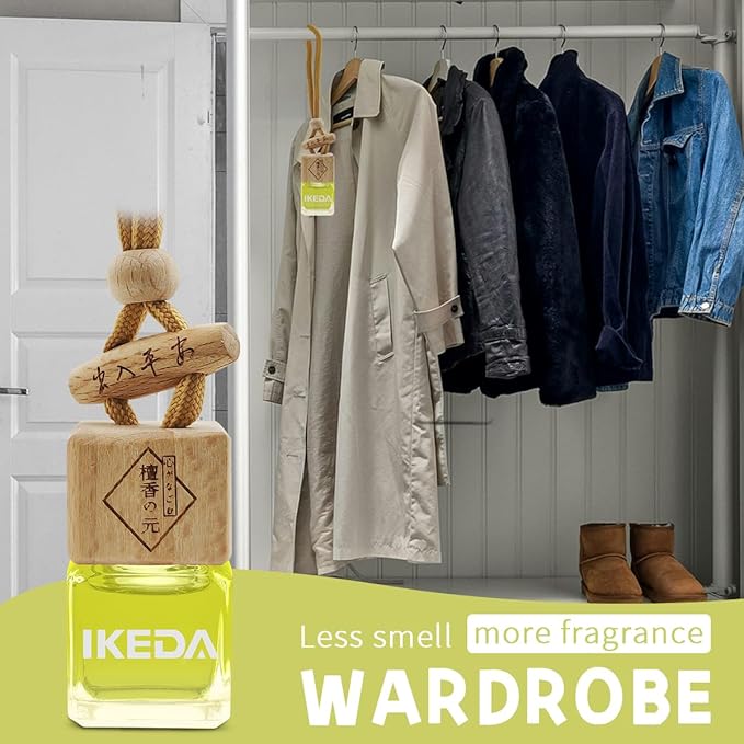 Car Air Freshener | Square Hanging Car Scent with Vent Clip Bottle | Long Lasting Fragrance | Essential Oil Diffuser | Odor Eliminator Deodorizer (Square-Silence Valley)