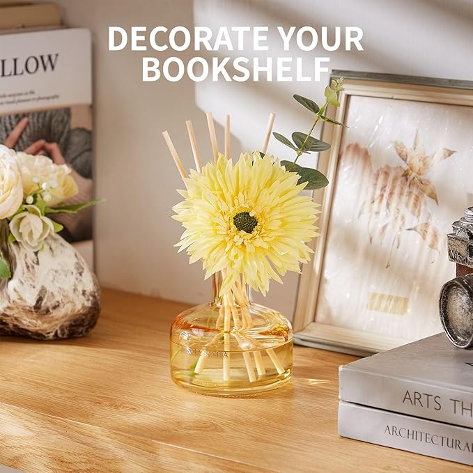 Reed Diffusers Set Orchard Reverie Scent, Reed Diffuser for 120 Days, 7.10 oz Diffusers for Home with 7 Diffuser Sticks, Perfect for Bathroom, Shelf Decor, Air Fresheners