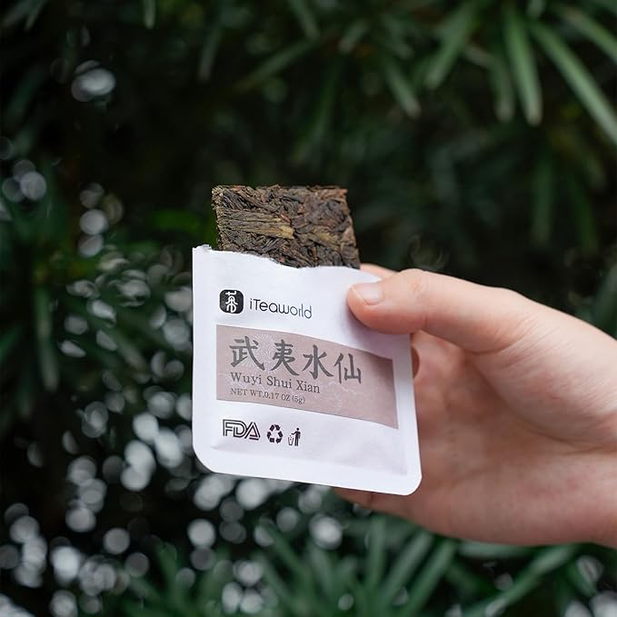 iTeaworld Oolong Tea Collection – Top 10 Classic Oolong Tea Sampler, Chinese Original Leaf Pressed Tea Cakes, 10 Classic Oolong Varieties, No Sugar or Additives, Boxed Beginner Tea Gift Set, 20 Individually Wrapped Mini Tea Cakes, 5g/Piece, 3.52oz