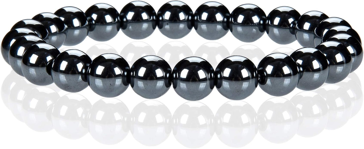 Cherry Tree Collection - Small, Medium, Large Sizes - Gemstone Beaded Bracelets For Women and Men - 8mm Round Beads