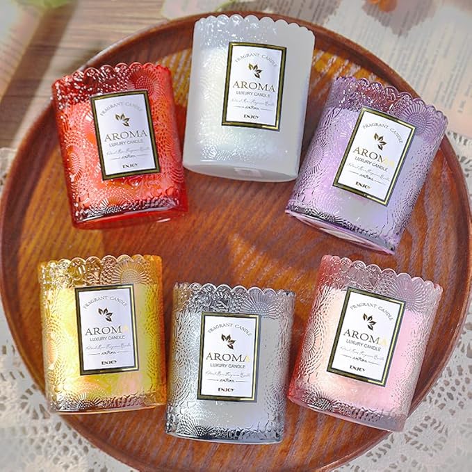 Gifts for Women Candle,Valentine's Day Gift Candles,Mother's Day, Natural Soy Candle,60 Hours Burn, Candles for Home Scented (Rose)