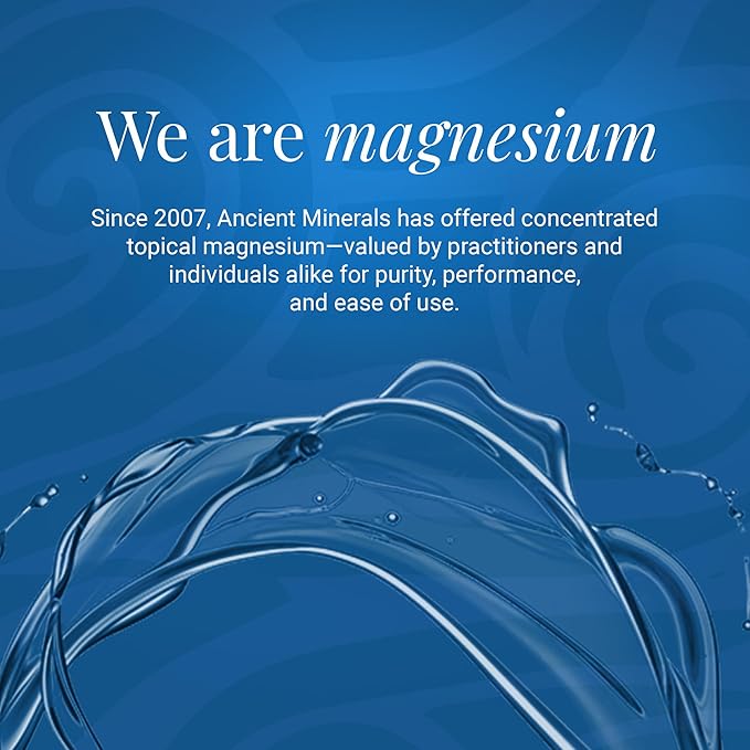 Ancient Minerals Ultra Magnesium Oil Spray Bottle of Pure Genuine Zechstein Magnesium Chloride - Topical Skin Application (8oz)