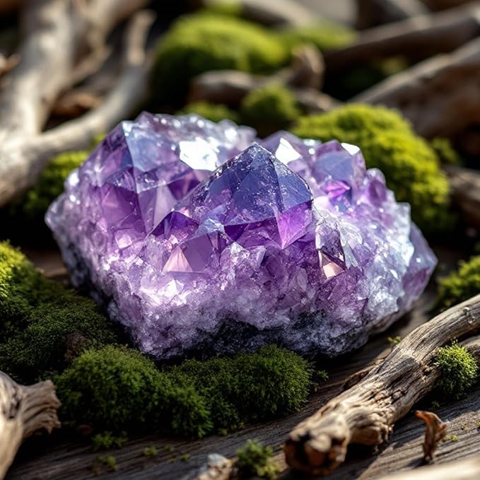 Innergy Third-Eye Chakra Crystal Infused Car Air Freshener - Portable 8 ml. Hanging Essential Oil Diffuser for Vehicle, Long-Lasting Fragrance, Eco-Friendly Design, Freshness On The Go!