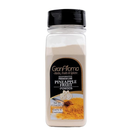GranAroma Pineapple Fruit Powder, Sweet & Tangy Tropical Flavor, Perfect for Smoothies, Baking, Drinks, and Healthy Snacks (11.2 Ounce)