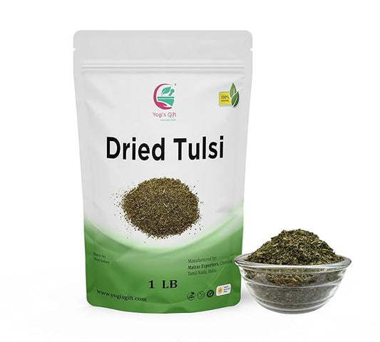 Dried Tulsi | Holy Basil Leaf Tea 1 LB | Relaxing and Calming Tea | 100% Natural | by Yogi's Gift®