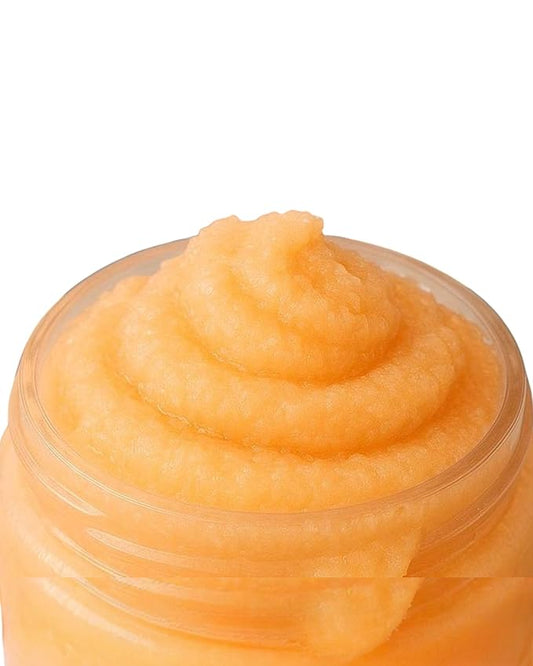 Exfoliating Sugar Scrub - Fruit Scented Exfoliating Body Scrub - Moisturizing Natural Face and Body Polish with Essential Oils - Gentle for Sensitive Skin - Mango Papaya, 8oz