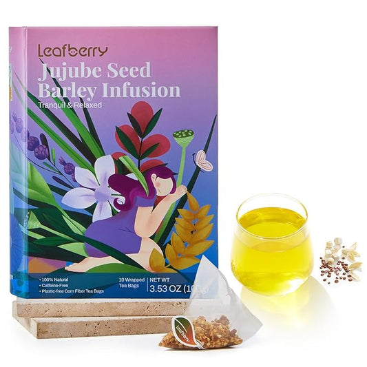 Leafberry Herbal Tea Bags Sampler Healthy 10 Bags Tea Gift sets Traditional Chinese Herbal Tea (Sleep Bedtime Tea)