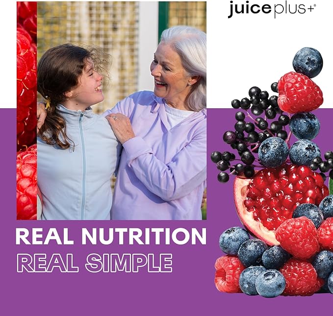 Juice Plus+ Berry Blend Soft Chews (Chewables) - Daily Nutrition from 12 Plants with Whole Fruit, Vegetable, & Berry - Raspberry, Bilberry, Blueberry, and More! for Adults and Kids - (1-mo, 30 Chews)