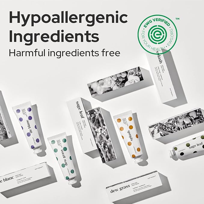 DUFT&DOFT Hand Cream for Dry Cracked Hands – Grapefruit, Blackcurrant, and Peach Scented Lotion - Moisturize Dry Skin and Repair Damaged Skin – Splash Perfumed Hand Cream, 1.69oz.