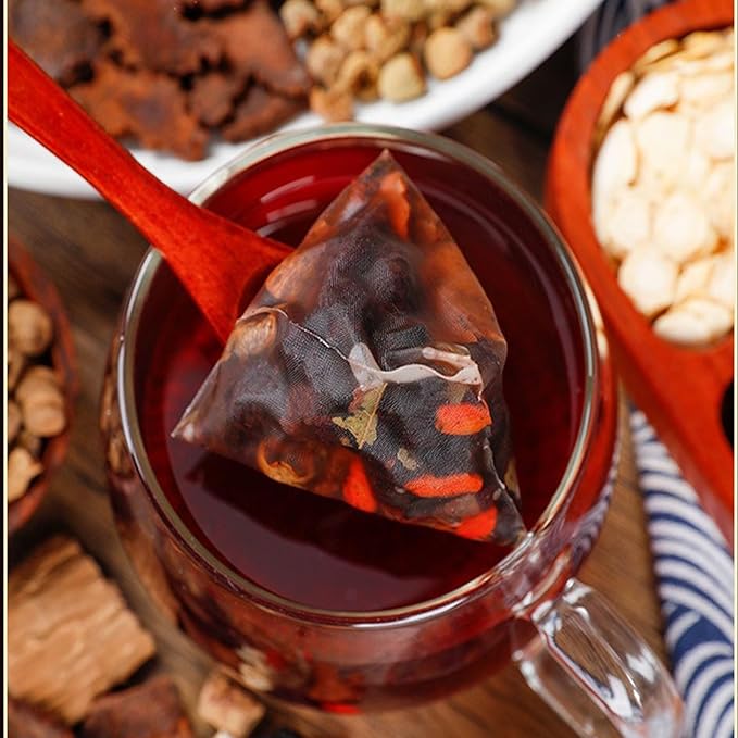 kidney Tea Formula Ginseng Six Treasure Tea, 6 Precious Ingredients Formula for Kidney Detox, Natural Ginseng Five Treasures Teabag for Women & Men, No Additives, Sugar&Caffeine (25 Pcs 1 Bag)