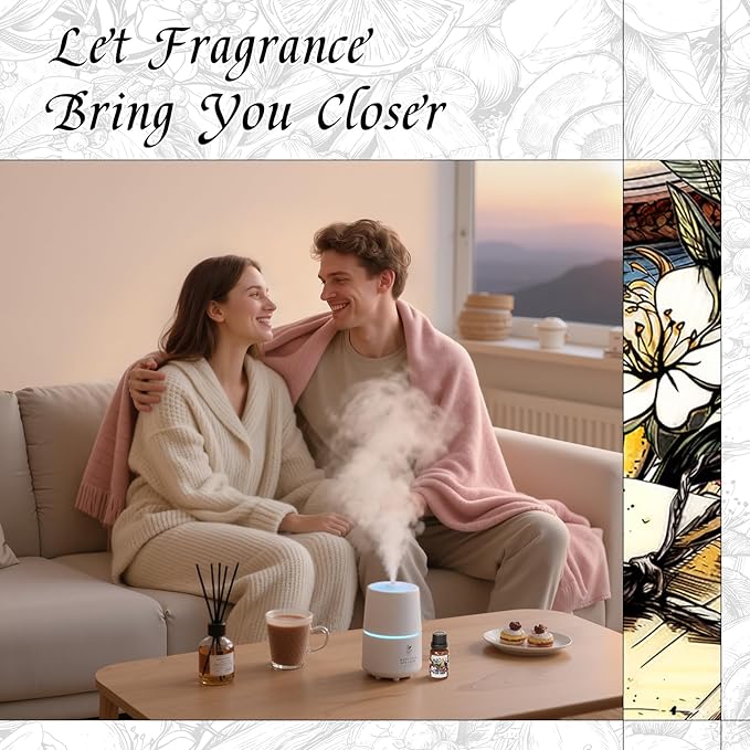 HIQILI for Her Diffuser Oil, Ideal for Reed Diffuser, DIY Luxury Perfume, Wool Dryer Ball, Long Lasting Scent - 0.34 Fl Oz