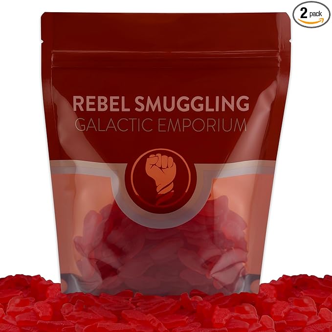 Blue Raspberry Lemonade Flavored Chewy Fish Candy 2lb Bulk Bag by Rebel Smuggling Galactic Emporium