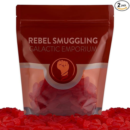 Blue Raspberry Lemonade Flavored Chewy Fish Candy 2lb Bulk Bag by Rebel Smuggling Galactic Emporium