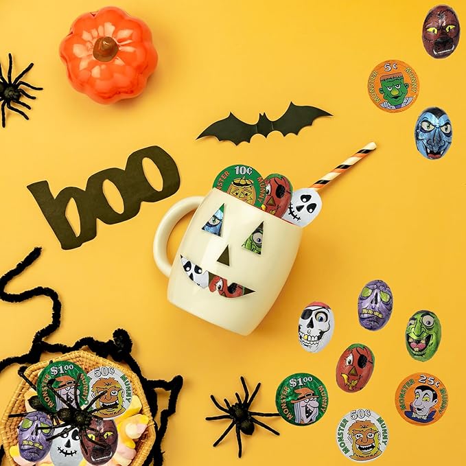 Fruidles Halloween Tricky Treat Master Bag, Trick-Or-Treat Party Bag Fillers, Individually Wrapped in Design Foils, Kosher Certified (2 Pounds) - Multicolor