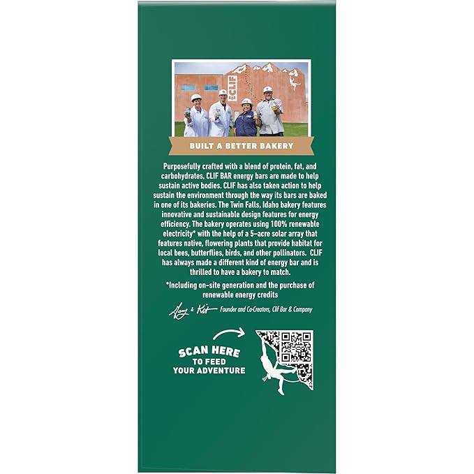 CLIF BAR - Energy Protein Bars - Oatmeal Raisin Walnut - Made with Organic Oats - Energy Bars - Non-GMO - (10 Pack)