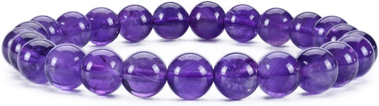 Cherry Tree Collection - Small, Medium, Large Sizes - Gemstone Beaded Bracelets For Women and Men - 8mm Round Beads