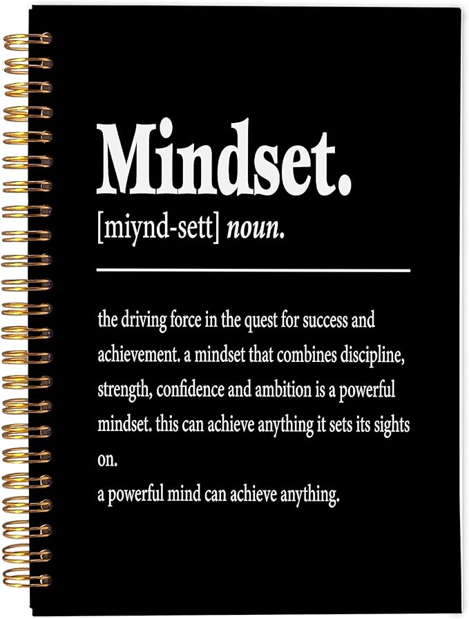 Inspirational Spiral Notebook,Inspirational Journal,Inspirational Journal for Women Men Writing,Mindset Spiral Notebook 5.5x8.3 Inch