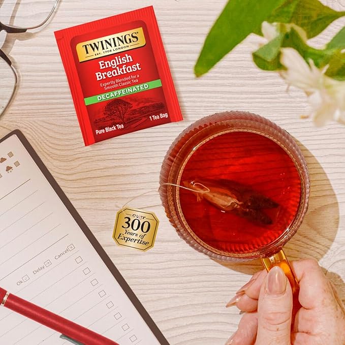 Best of Twinings, 56 Count, 7 Flavor Herbal & Black Tea Bag Variety Sampler, Caffeinated, Decaffeinated, Caffeine- free – Perfect Gourmet Gift Set
