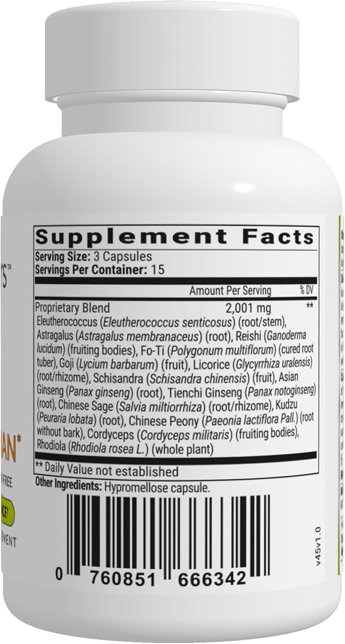 BIOptimizers Stress Guardian – Stress Relief Capsule – Rest Support Management - 45 Capsules