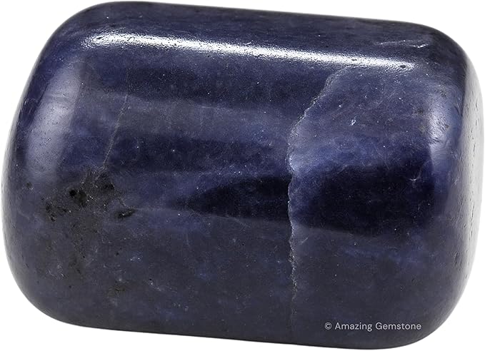 Amazing Gemstone Iolite Crystals and Healing Stones Tumbled - 1 oz Iolite Stone Gem Stones, Natural Healing Stones for Energy Balance, Stress Relief - Premium Polished Gems Rocks for Meditation