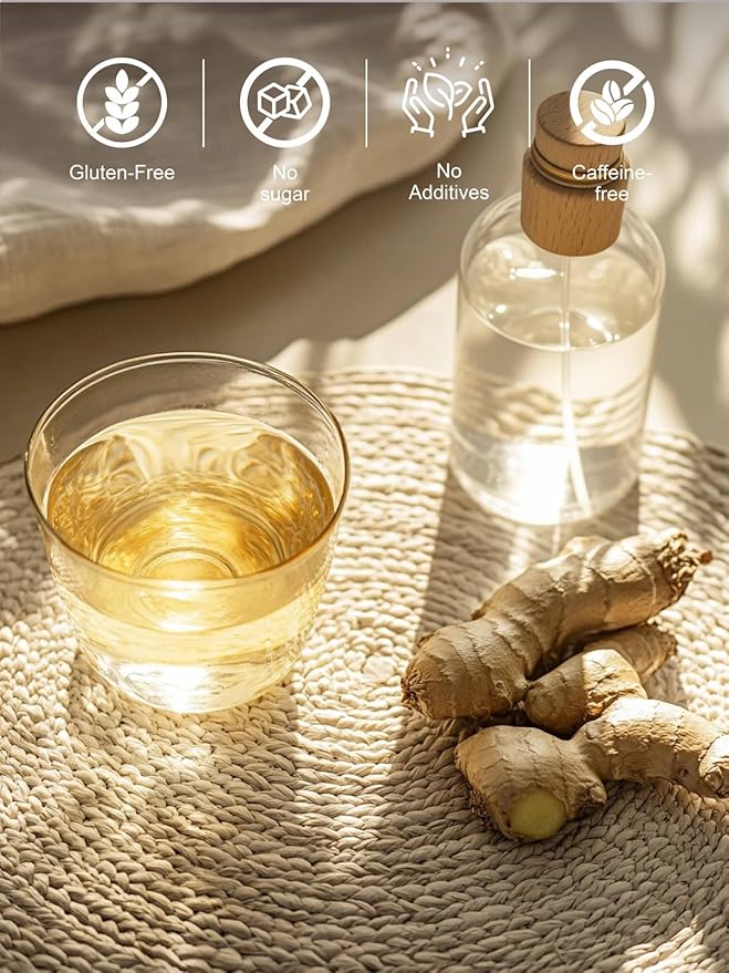 TeeLux Ginger Green Tea, Brisk Green Tea with Spicy Ginger, Zesty & Warm Flavor, Low Caffeine, 100 Count