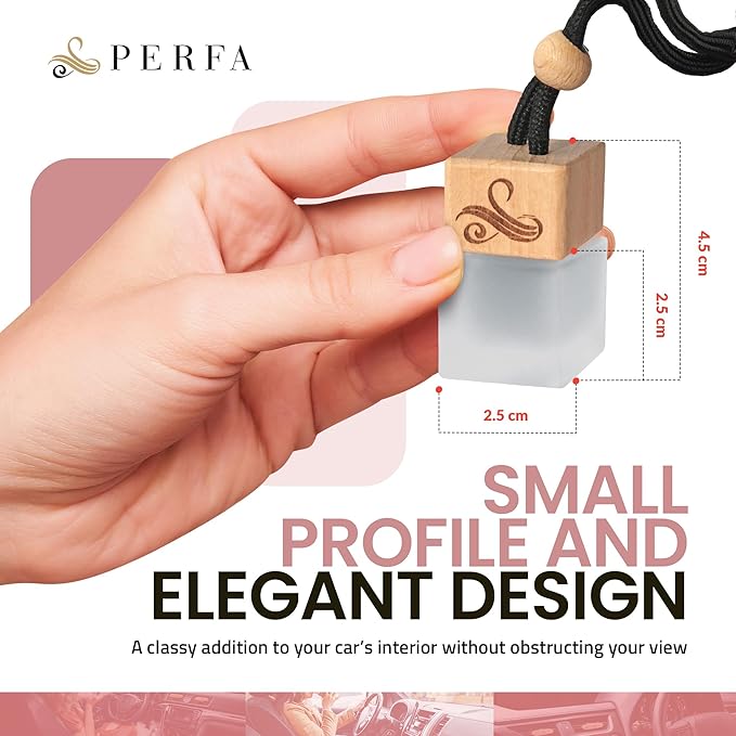 Car Air Freshener for Women - Belle La Vie | Irresistible Scent | Odour Eliminator with Essential Oils | Car Air Fresheners Vent Clip | Long Lasting Automotive Diffuser by Perfa