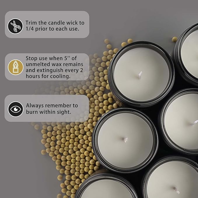 Scented Candles Set | Gifts for Men - 4 Pack Men Candle Set, Masculine Candle, Soy Candles for Home Scented, Gift for Dad Fathers Day -Scent of Cedar Oakmoss/Pine&Clove/Patchouli/Sandalwood