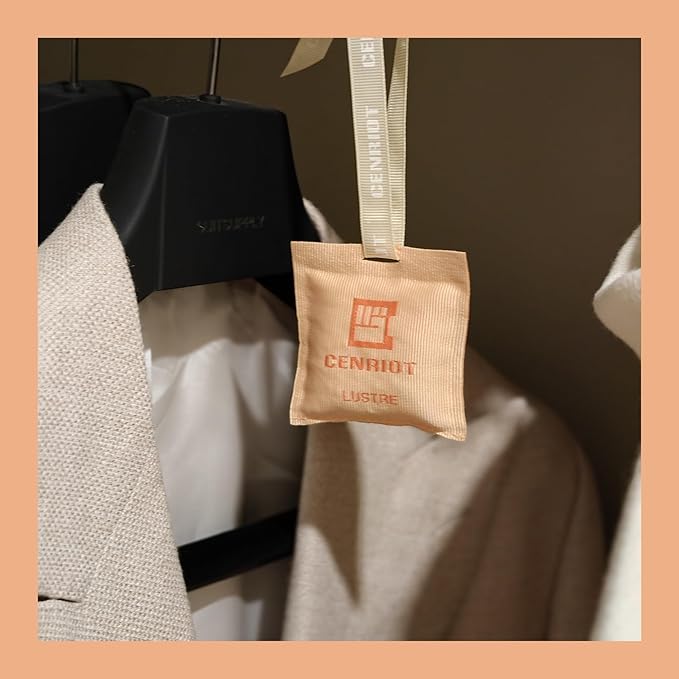 Car Air Freshener(Lustre)-Long Lasting Scented Sachet, Luxury Car Fragrance Diffuser, Magnetic Vent Clip and Hanging Ribbon, Clean and Natural with Essential Oil, For Home Drawer and Closet