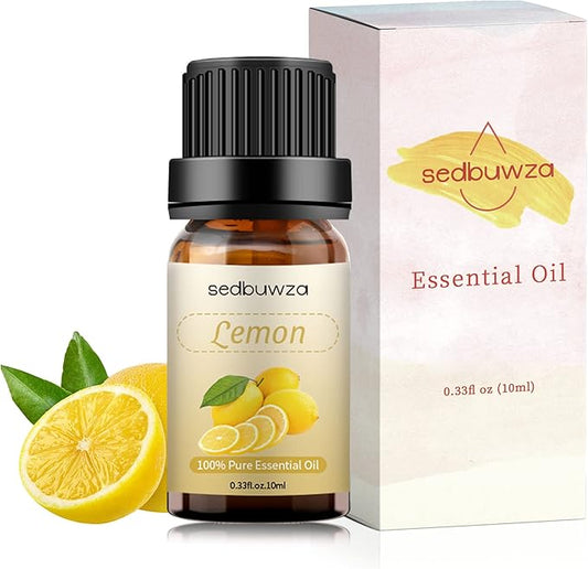 Lemon Essential Oil, Pure Organic Lemon Fragrance Oil for Diffuser, Humidifier, Soap, Candle, Perfume
