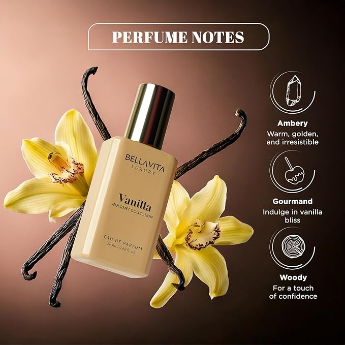 BELLAVITA Luxury Gourmand Perfume Gift Set for Men & Women | Treat Inspired Fruity Scent with Warm & Cozy Vanilla, Mango & Pistachio notes | Signature Sweet Scent | Gourmet Eau de Parfum