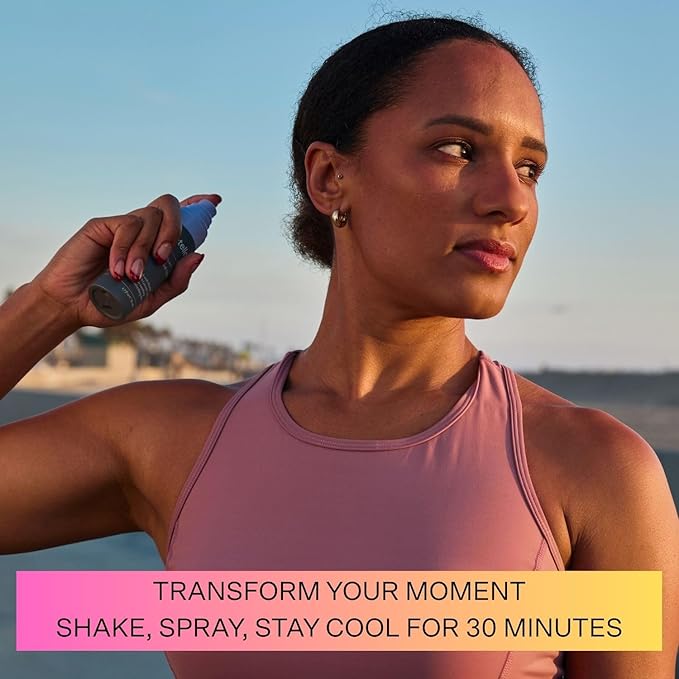 Cooling Body Spray with Menthol and Aromatherapy Lavender Vanilla Scent to help you Relax, 2.7 oz. | Anytime Immediate Heat Relief | TSA Approved | Gluten Free | Vegan | Paraben Free