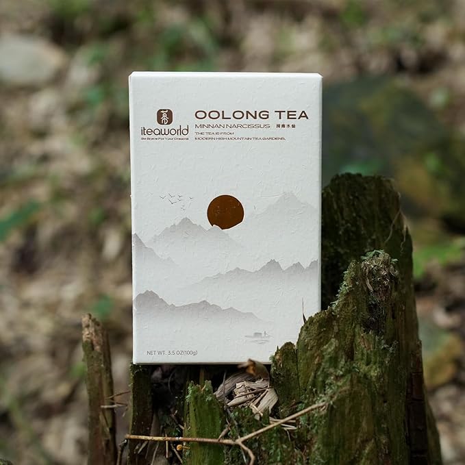 iTeaworld Minnan Narcissus Oolong Tea - Oolong tea loose leaf Chinese Tea, Long-Lasting Aftertaste Oolong Tea Whole Tea leaves for Health with 20 Empty Tea Bags, 3.5OZ