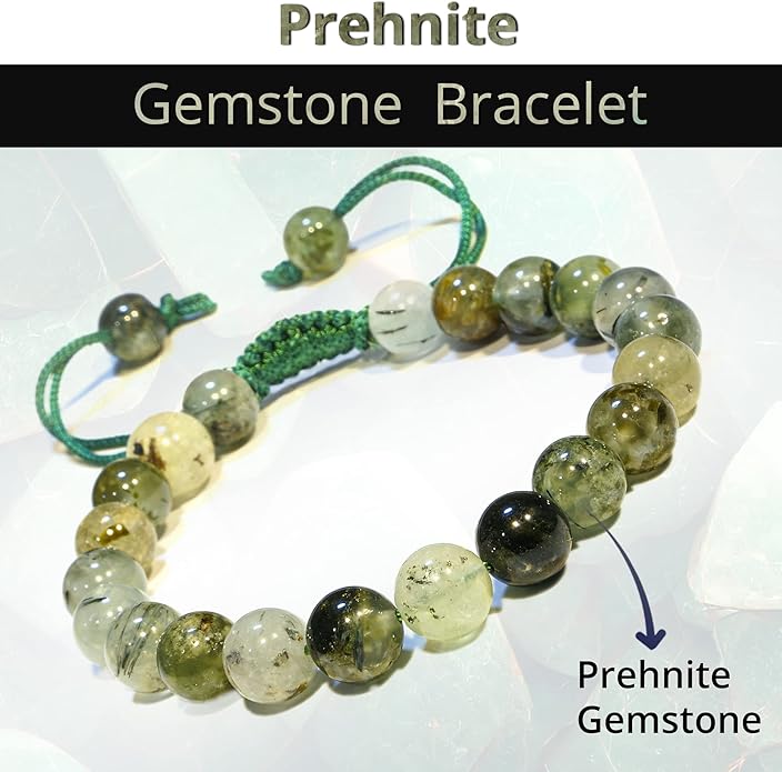 Energy Protection Crystal Handmade Adjustable Bead Bracelet Perfect for Men, Women’s Gift - Gemstone Healing Stretch Bracelet Pulsera Para Hombre Mujer Stocking Stuffer