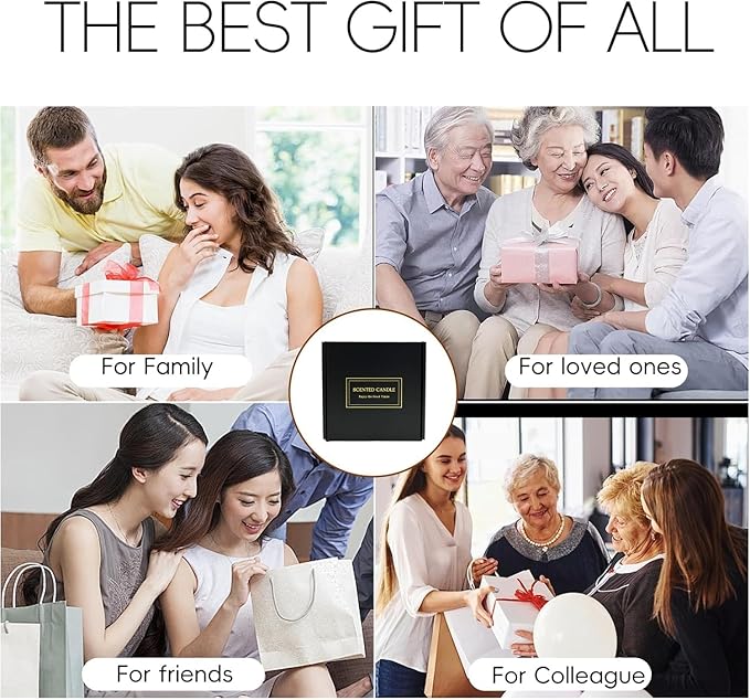 Scented Candles Gift Set for Women – Clean Floral Soy Wax Candles with Lavender, Rose, Coconut & Strawberry – Relaxing Aromatherapy Candles for Home Décor, Birthday & Holiday Gifts