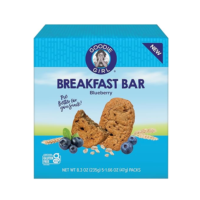 Goodie Girl Soft Breakfast Bar, Blueberry | Baked, Chewy, Gluten Free (3 Pack)