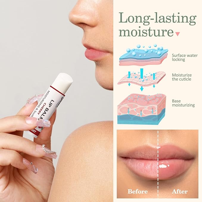 Dmsky Fruit Lip Balm Bulk - Hydrating for Men, Women, Kids - 0.15 Oz, 20 Count (Pack of 1)