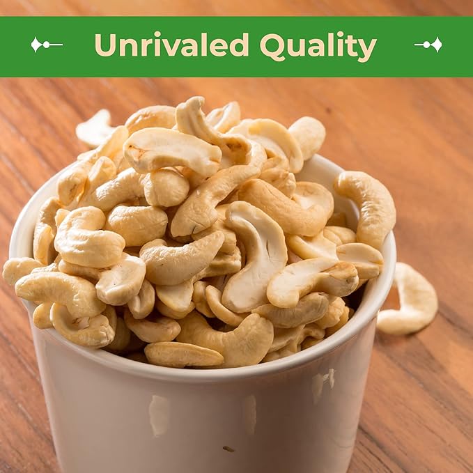 Sincerely Nuts - Raw Cashews Pieces Unsalted | Healthy Snack, Source of Protein | Keto and Paleo Friendly Gourmet Quality Vegan | Organic Cashew Nuts Bulk, 5 lb. Bag