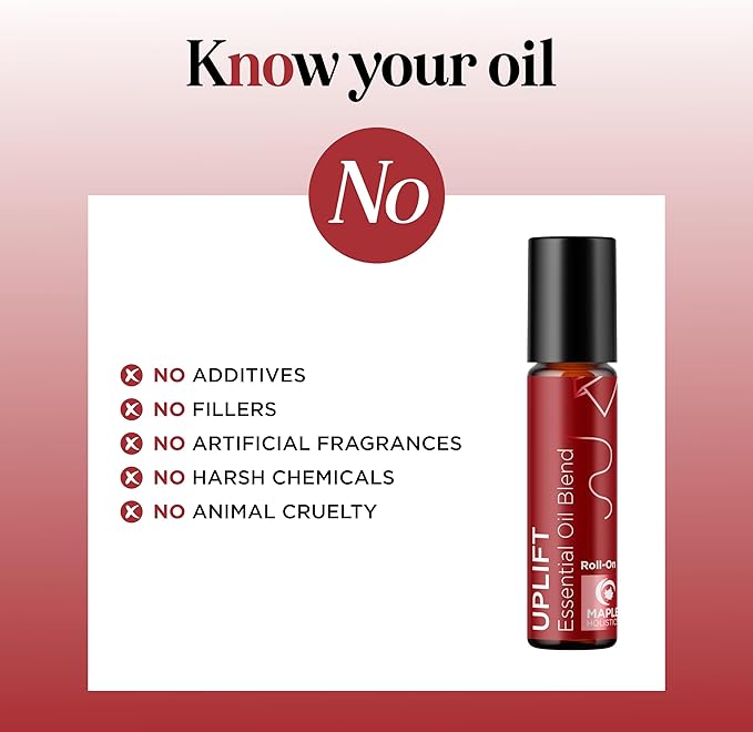 Uplift Essential Oil Roll On - Aromatherapy Essential Oil Roller with Lavender and Citrus Calming Essential Oils - Happy and Relaxing Essential Oil Blend with Orange Lemon & Grapefruit (1 Pack)