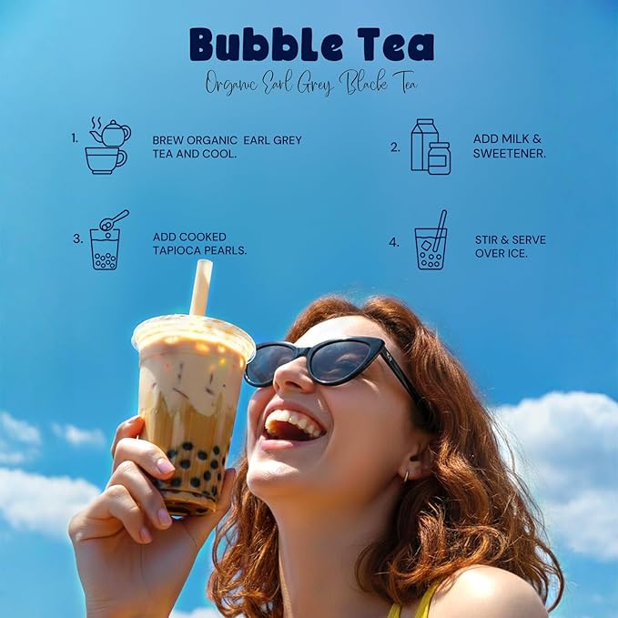 Life Plus Style Gourmet The Secret Garden Organic Earl Grey Black Tea Caffeinated 50 Premium Tea Bags Natural Bergamot Citrus for Antioxidants Support Heart Health Non GMO Gluten Free Eco-Friendly Energizing Hot or Iced Tea