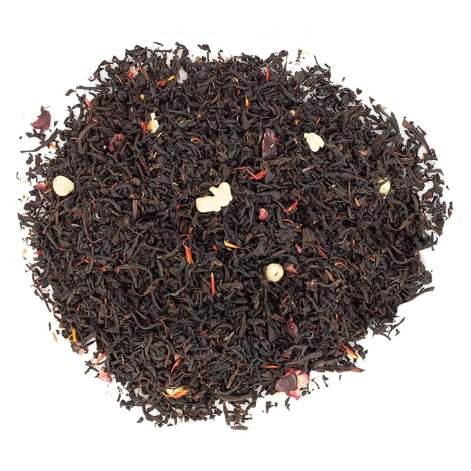 Blackforest Black Tea Pouches for Loose Tea - 4oz | Chocolate Cherry Cream Blend | Dessert-Inspired Tea | Hot or Iced | German-Inspired tea | Sweet Rich Flavor