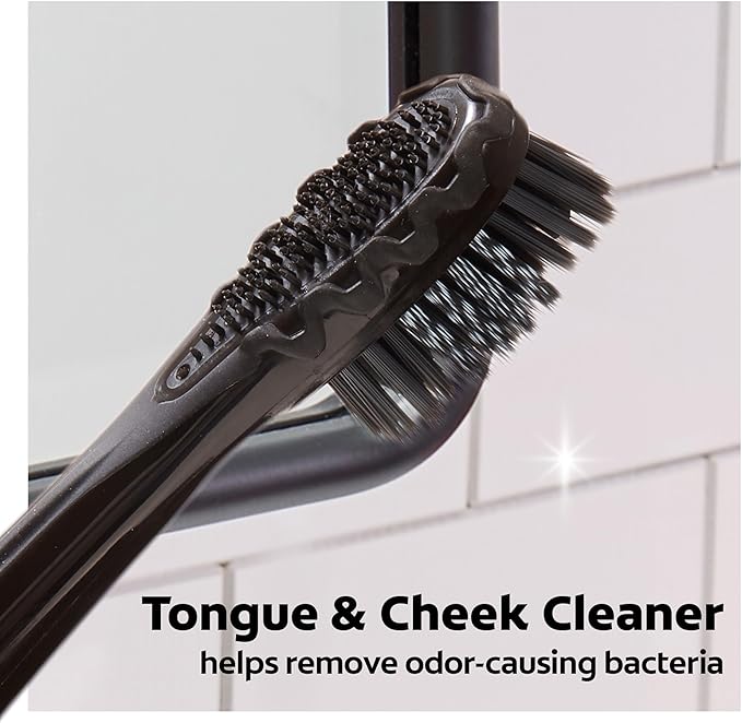 Colgate 360 Power Charcoal Toothbrush Heads | Soft Bristles | Rubber Polisher | For 360 Battery Toothbrush | Pack of 12