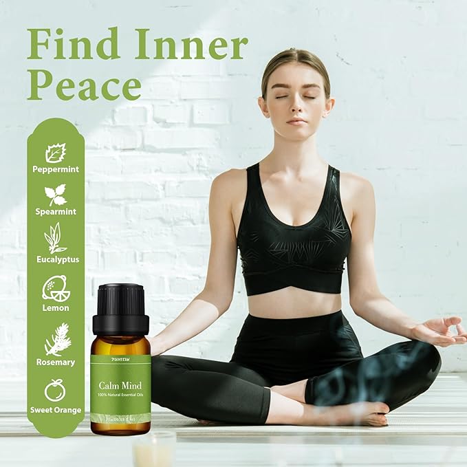 Essential Oils Blends Set for Diffusers for Home, Aromatherapy Diffuser Oil Scents - Calming, Sweet Dreams, Immunity, Relax, Mood, Fresh Air, Fragrance Oils for Diffusers, Massage, for Halloween6*10ML