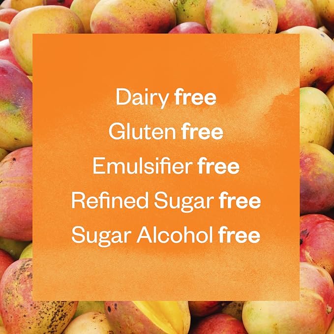 Floura Mango Cardamom Fruit-Forward Fiber Bars– High Fiber, Vegan, Gluten & Dairy Free, Low Calorie Healthy Snack Bars with Upcycled Produce for Gut Health [10 Pack]