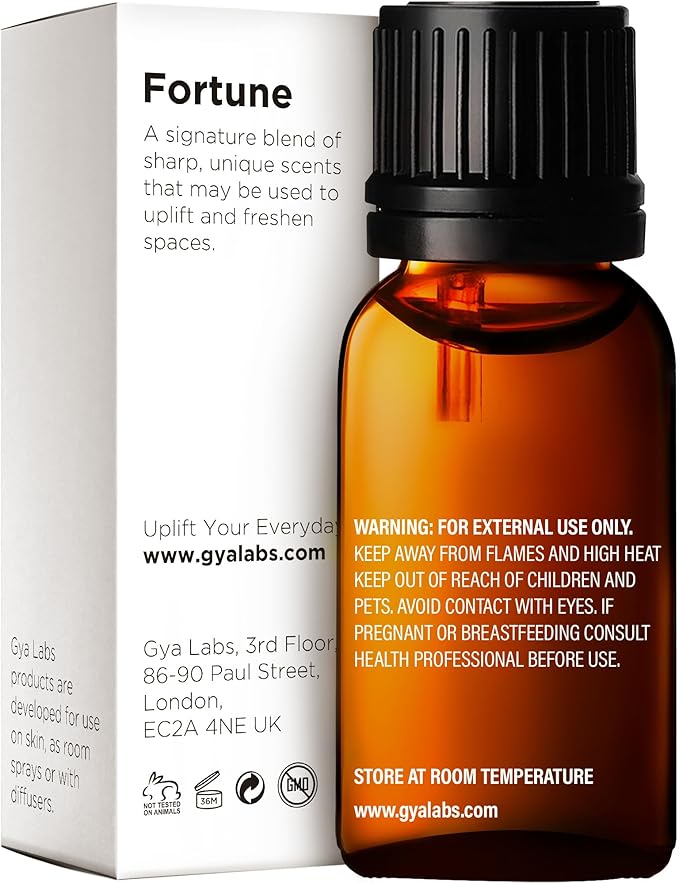 Gya Labs Fortune Essential Oil Blend - Uplifting & Inviting (0.34 Fl Oz)